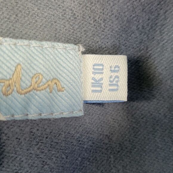 Boden Blazer Jacket US 6 UK 10 Blue Gray Notched Collar Professional Academic - Picture 4 of 9